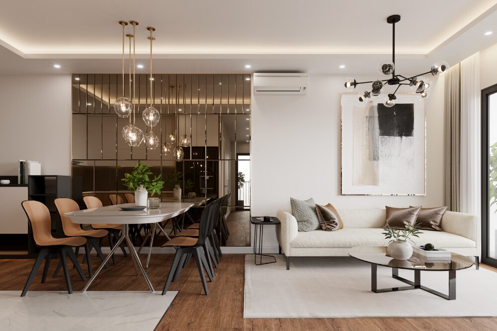 Kelvin Electric upgraded residential lighting fixtures with modern LED solutions.